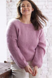 Lana Grossa SWEATER CAMILLE Size Plus - Silkhair - Strikkeoppskrift (DK)