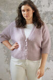 Lana Grossa CARDIGAN JOLENE Size Plus - Ecopuno & Silkhair - Strikkeoppskrift (DK)