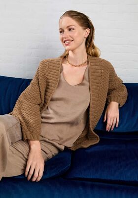 JAKKE Cashmere Kiss - Strikkeoppskrift (DK) fra Lana Grossa