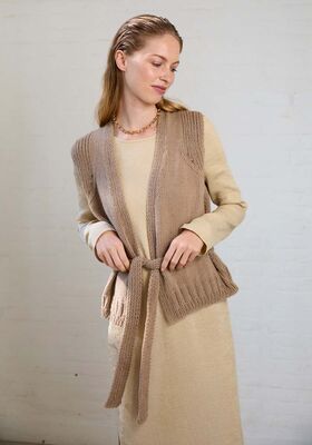 VEST Cashmere Kiss - Strikkeoppskrift (DK) fra Lana Grossa