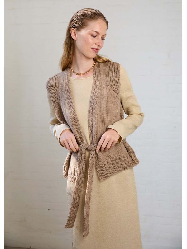 Lana Grossa VEST Cashmere Kiss - Strikkeoppskrift (DK)