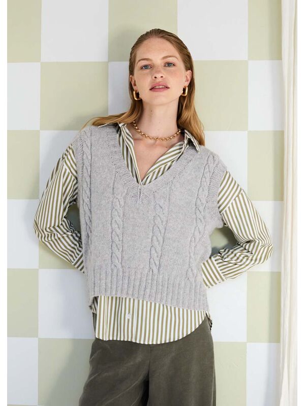 Lana Grossa SLIPOVER Cashmere Pure - Strikkeoppskrift (SE)