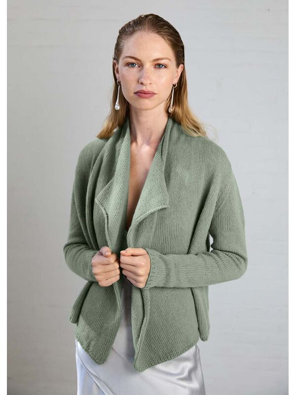 Lana Grossa JAKKE Cashmere Pure - Strikkeoppskrift (SE)