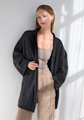 KIMONOJAKKE Cashmere Kiss - Strikkeoppskrift (DK) fra Lana Grossa