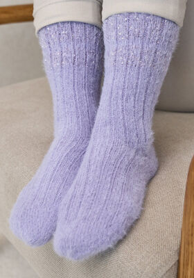 SOKKER MED PALJETTER Cosy Socks & Glamour fra Lana Grossa