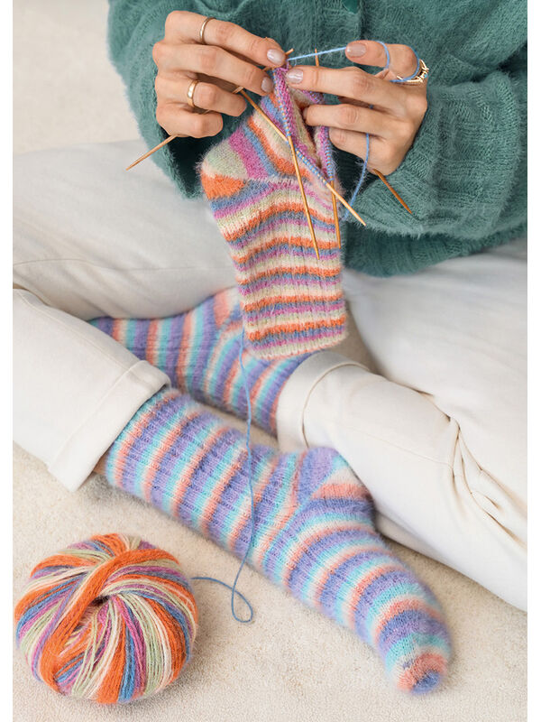 Lana Grossa BASIC-SOKKER Cosy Socks Soft Stripes