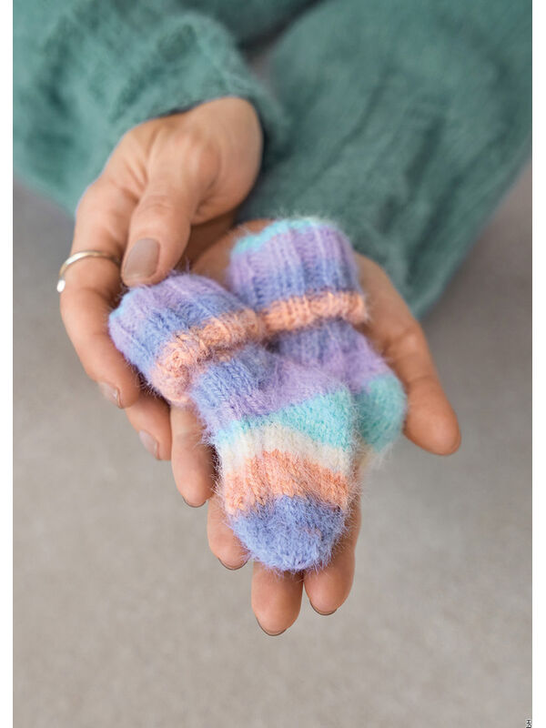 Lana Grossa BABYSOKKER Cosy Socks Multi Stripes