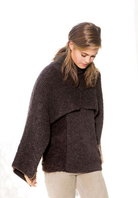 PONCHO Alta Moda Alpaca - Strikkeinstruksjoner (DK) fra Lana Grossa