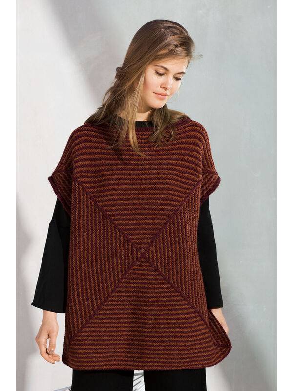 Lana Grossa PONCHO Alta Moda Alpaca - Strikkeinstruksjoner (DK)