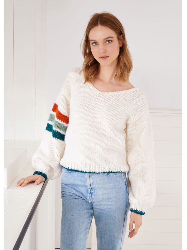 Lana Grossa PULLOVER Per Lei - Strikkeoppskrift (SE)