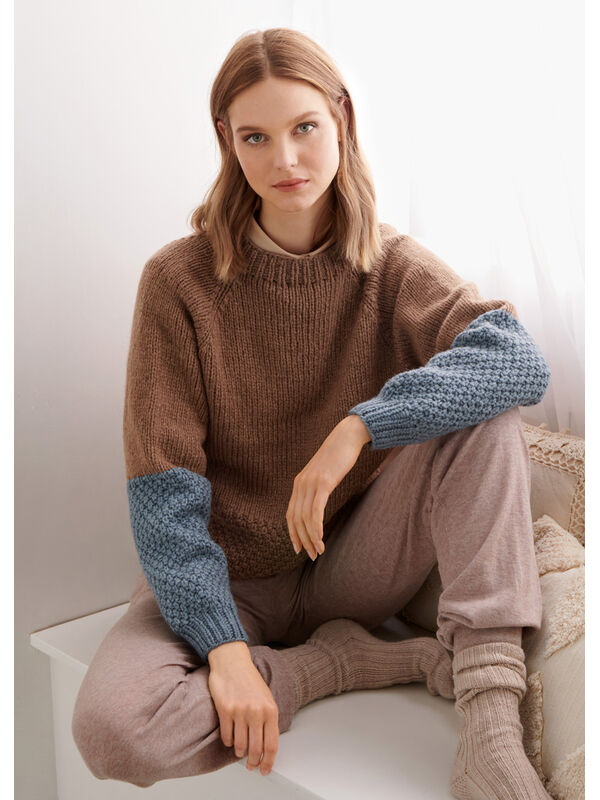 Lana Grossa RAGLANPULLOVER Alta Moda Cashmere 16 - Strikkeoppskrift (SE)