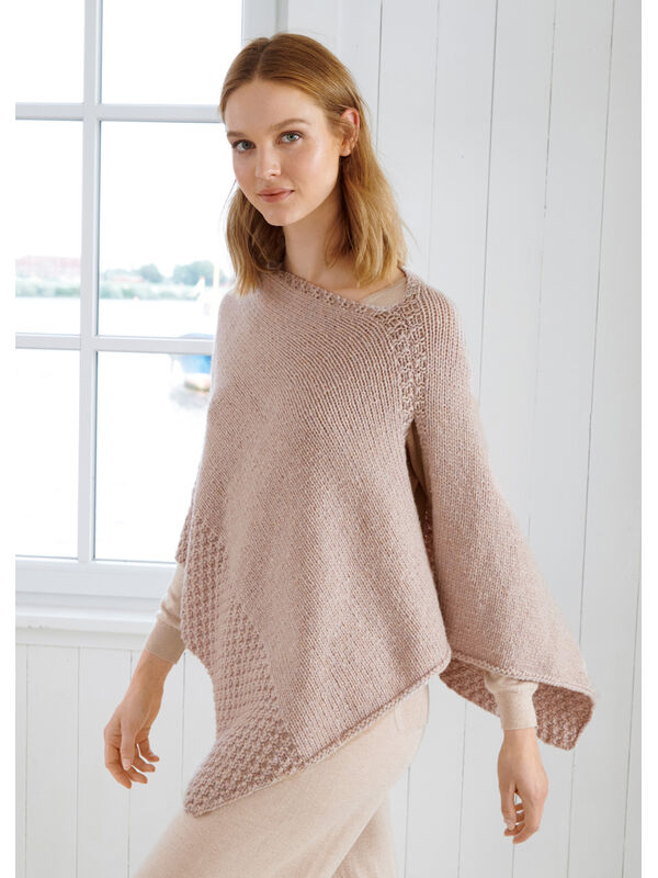 Lana Grossa PONCHO Alta Moda Cashmere 16 - Strikkeoppskrift (SE)