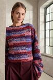 Lana Grossa HEKLET PULLOVER Cool Merino & Superkid Seta - Hekleopskrift (SE)