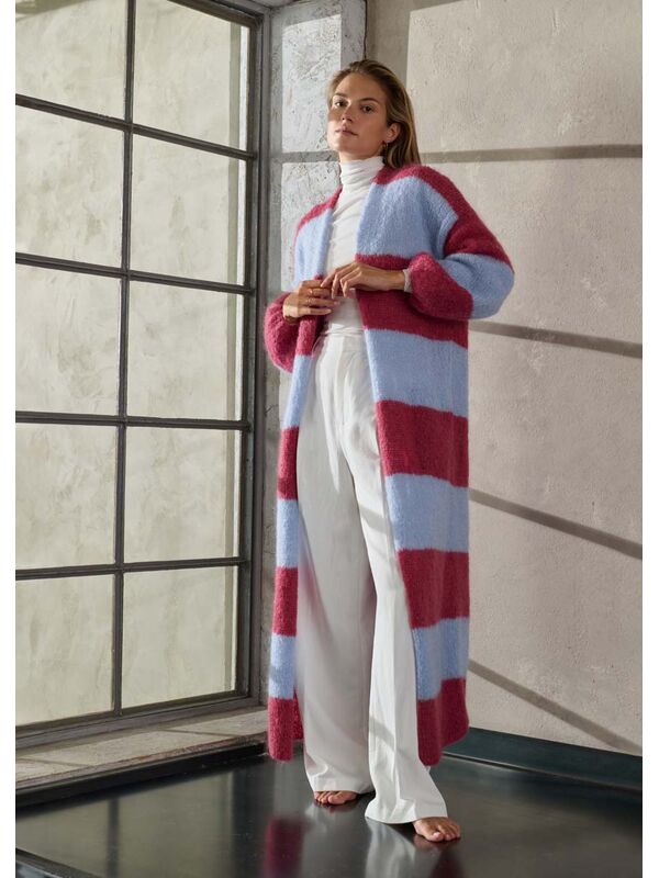 Lana Grossa FRAKKE Mohair Moda - Strikkeoppskrift (SE)