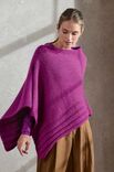 Lana Grossa PONCHO Cool Merino Big - Strikkeoppskrift (SE)