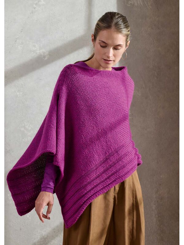 Lana Grossa PONCHO Cool Merino Big - Strikkeoppskrift (SE)