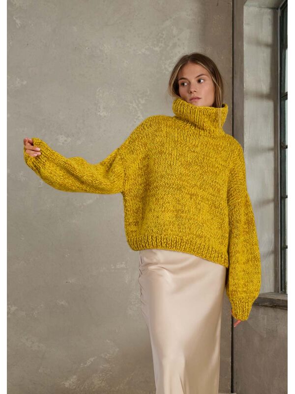 Lana Grossa PULLOVER Cool Merino & Superkid Seta & Alta Moda Alpaca - Strikkeoppskrift (SE)