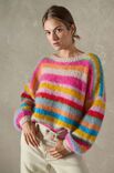Lana Grossa PULLOVER Mohair Moda - Strikkeoppskrift (SE)