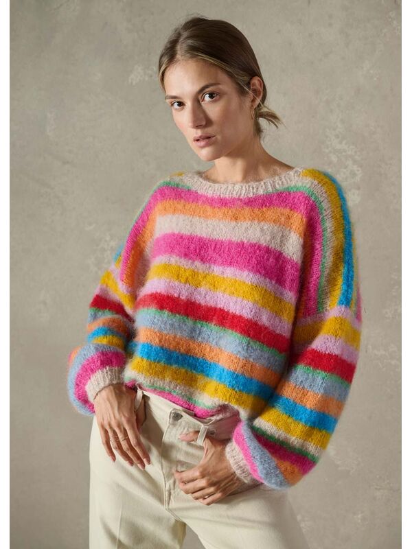Lana Grossa PULLOVER Mohair Moda - Strikkeoppskrift (SE)