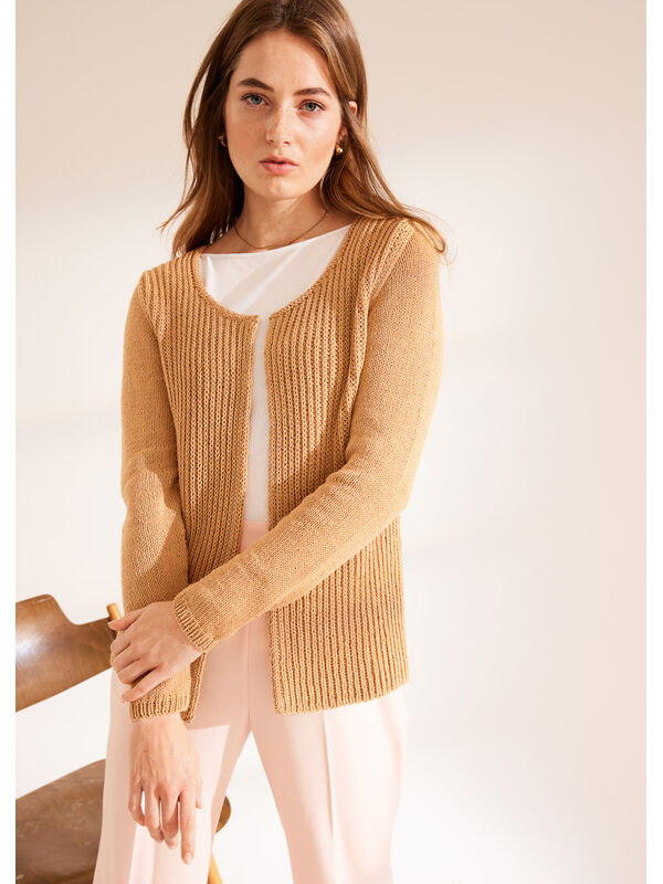 Lana Grossa CARDIGAN Elastico - Strikkeoppskrift (DK)