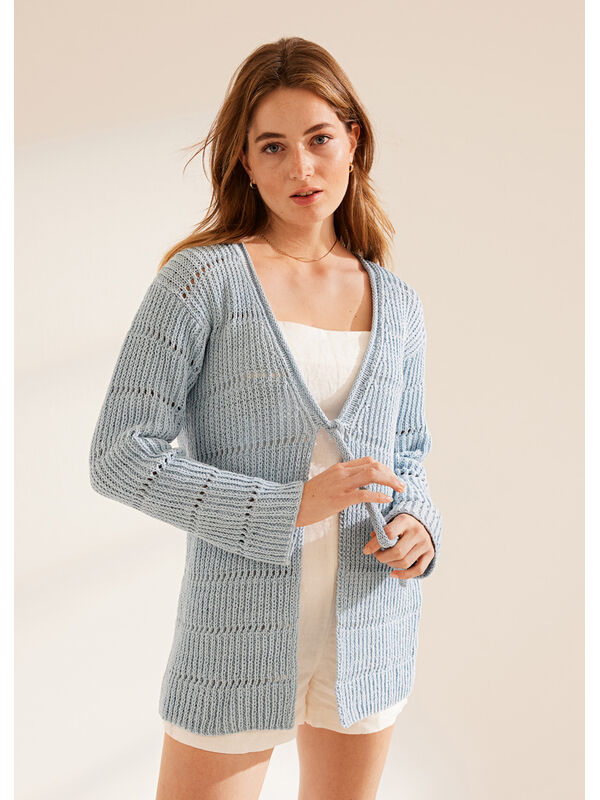 Lana Grossa CARDIGAN Elastico - Strikkeoppskrift (DK)