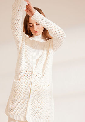 CARDIGAN Elastico - Strikkeoppskrift (DK) fra Lana Grossa