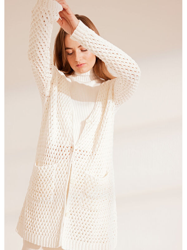 Lana Grossa CARDIGAN Elastico - Strikkeoppskrift (DK)