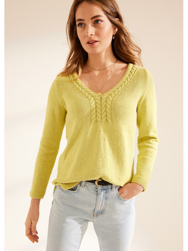 Lana Grossa PULLOVER Elastico - Strikkeoppskrift (DK)