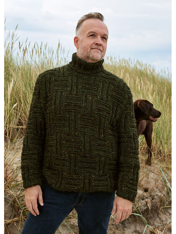 Lana Grossa PULLOVER Landlust Soft Tweed 90 & Puno Due - Strikkeoppskrift (SE)