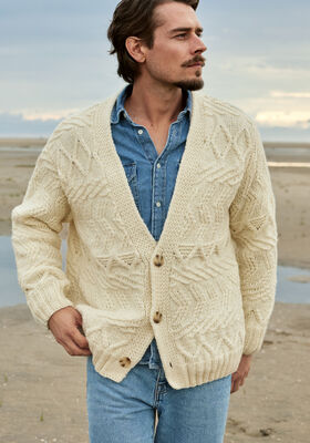 CARDIGAN Cool Merino Big - Strikkeoppskrift (SE) fra Lana Grossa