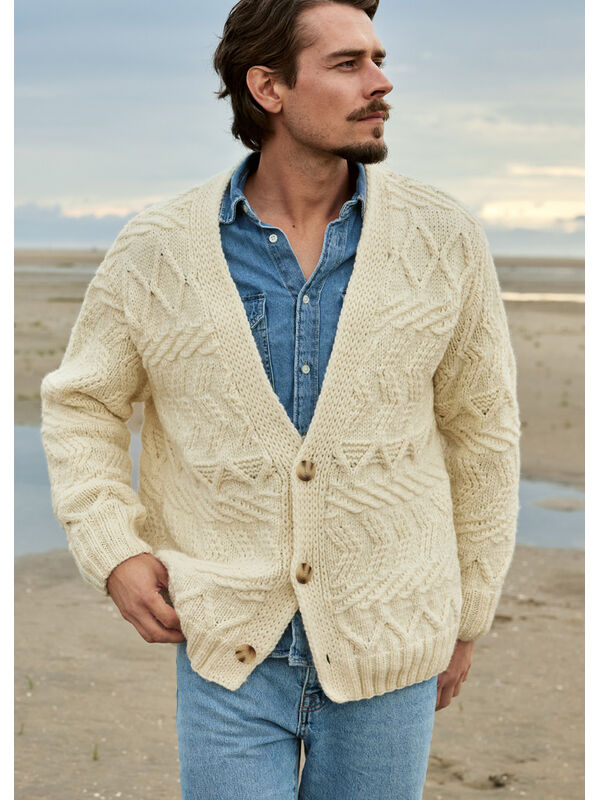 Lana Grossa CARDIGAN Cool Merino Big - Strikkeoppskrift (SE)