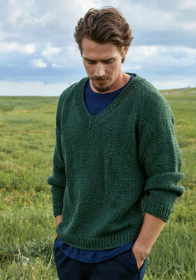 PULLOVER Cool Merino Big - Strikkeoppskrift (SE) fra Lana Grossa