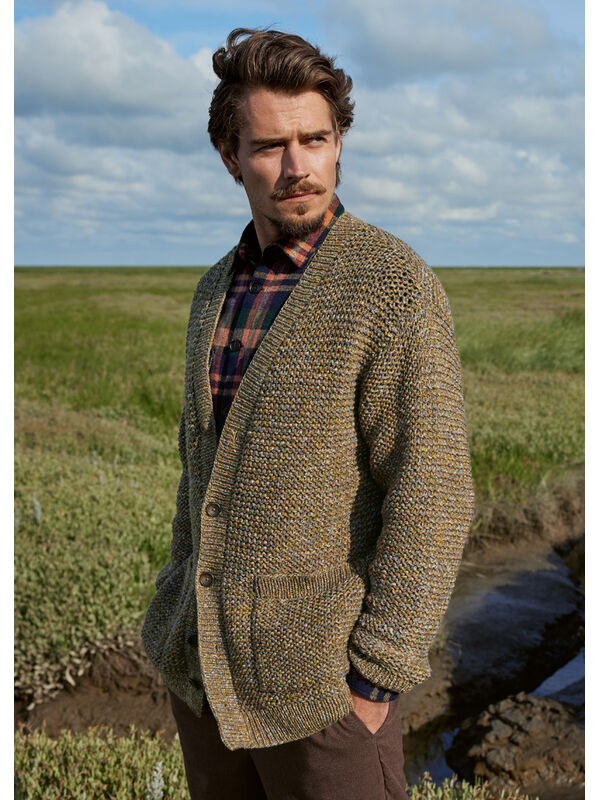 Lana Grossa CARDIGAN Cool Merino Print - Strikkeoppskrift (SE)