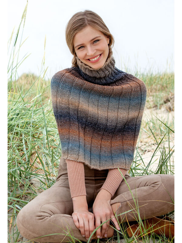 Lana Grossa PONCHO Gomitolo Versione -Strikkeinstruksjoner (NO)