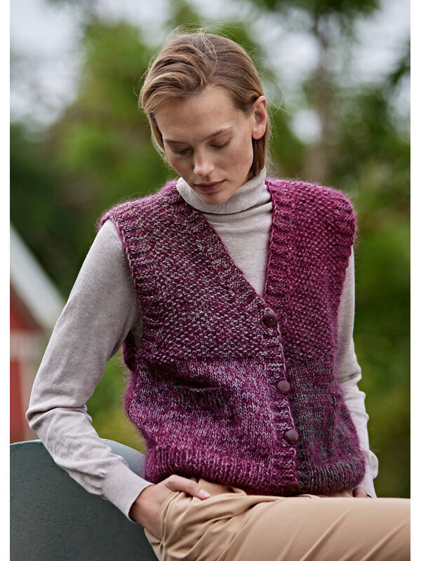 Lana Grossa VEST Gomitolo Versione & Brigitte No. 3 - Strikkeoppskrift (SE)