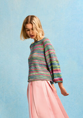 TOP-DOWN-RAGLAN-GENSER Gomitolo Alga fra Lana Grossa