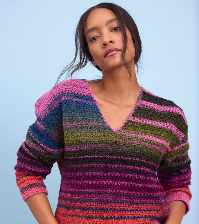 Lana Grossa HEKLET V-PULLOVER Gomitolo Modo