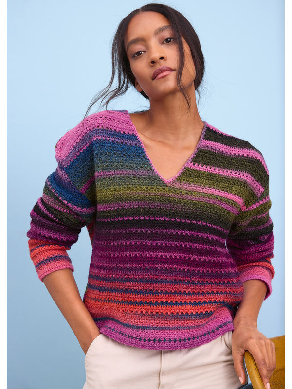 Lana Grossa HEKLET V-PULLOVER Gomitolo Modo