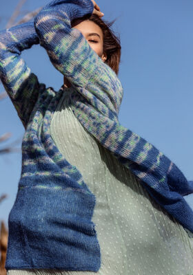 JAKKE Silkhair Hand-dyed & Silkhairy - Strikkeoppskrift (NO) fra Lana Grossa