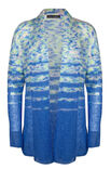 Lana Grossa JAKKE Silkhair Hand-dyed & Silkhairy - Strikkeoppskrift (NO)