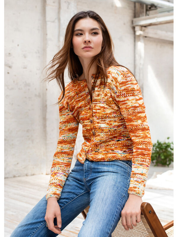 Lana Grossa JAKKE Cool Wool Hand-dyed - Strikkeoppskrift (NO)