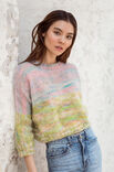 Lana Grossa PULLOVER Silkhair Hand-dyed - Strikkeoppskrift (NO)