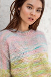 Lana Grossa PULLOVER Silkhair Hand-dyed - Strikkeoppskrift (NO)