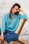 Lana Grossa PULLOVER Silkhair Hand-dyed - Strikkeoppskrift (NO)