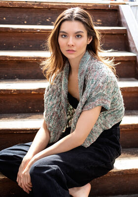 VEST Ecopuno Hand-dyed - Strikkeoppskrift (NO) fra Lana Grossa