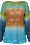 Lana Grossa HEKLET PULLOVER Cool Wool Lace Hand-dyed - Hekleoppskrift (DK)