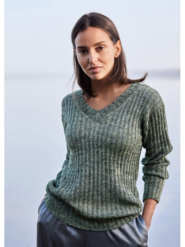 Lana Grossa PULLOVER Allora Hand-dyed - Strikkeoppskrift (DK)