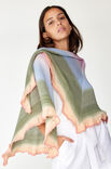 Lana Grossa SJAL  Cool Wool Lace Hand-dyed - Strikkeoppskrift (DK)
