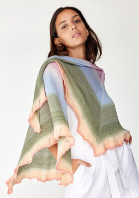 SJAL  Cool Wool Lace Hand-dyed - Strikkeoppskrift (DK) fra Lana Grossa