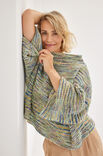 Lana Grossa PULLOVER Ecopuno Hand-dyed - Strikkeoppskrift (DK)